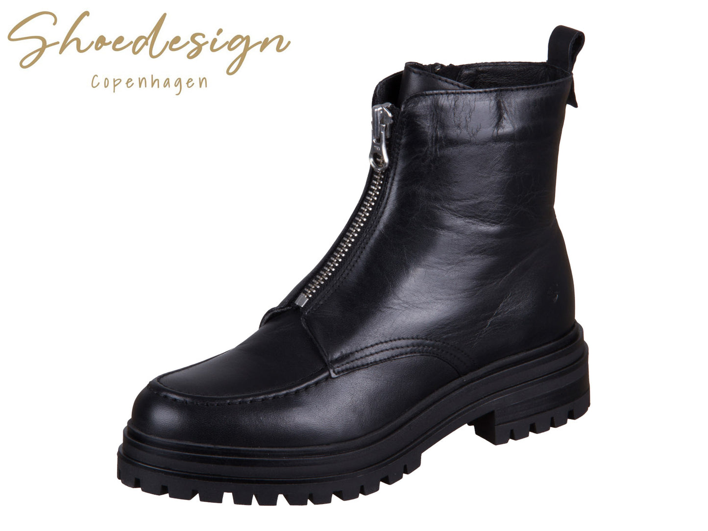 ASPEN ZIP BLACK LEATHER DAME S