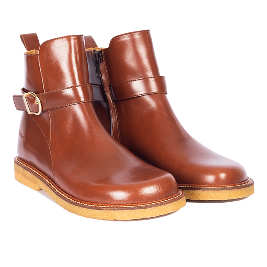 ANCLE BOOT WIDE FIT BROWN