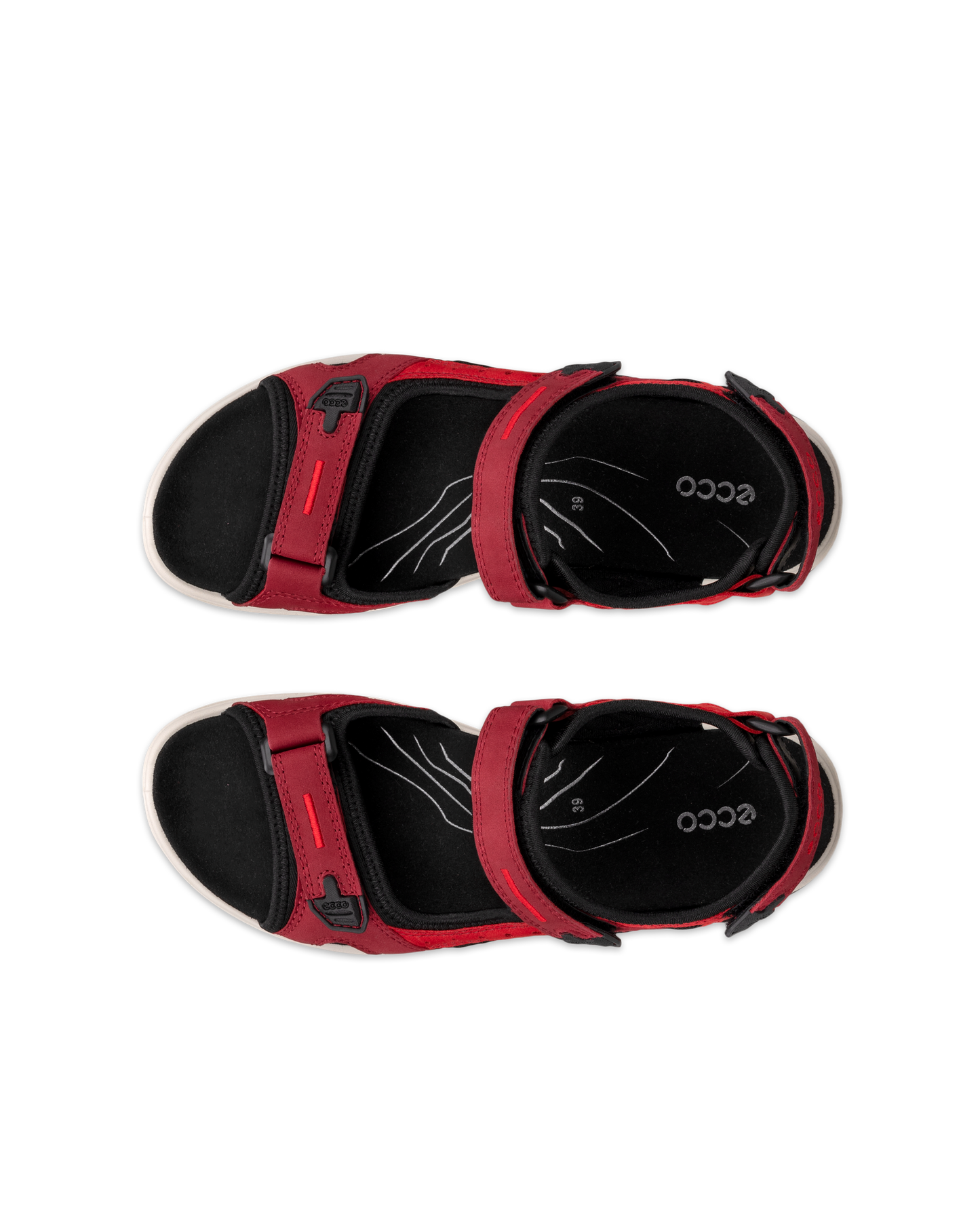 069563 56447 RØD DAME SANDALER