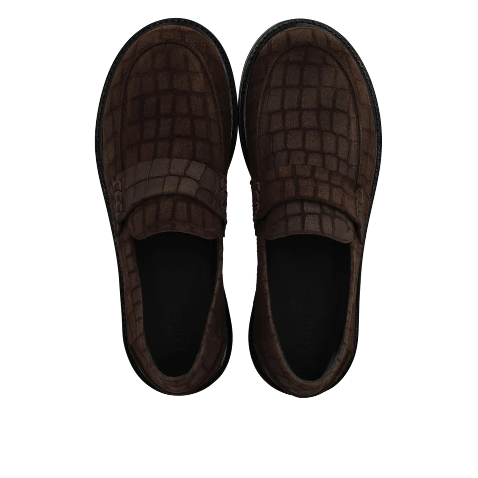 1634-102-4640 BROWN CROCO DAME