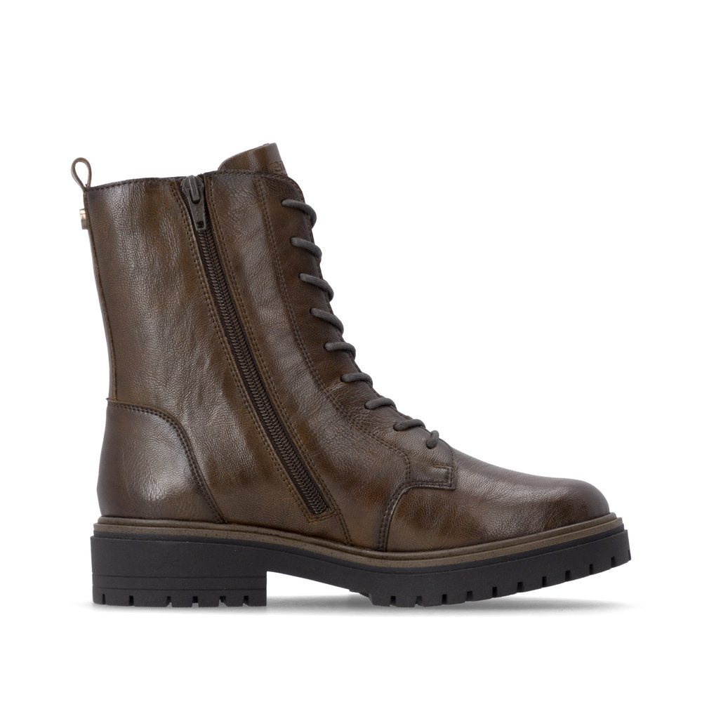 D4B73-25 MAHAGONI DAME STØVLER
