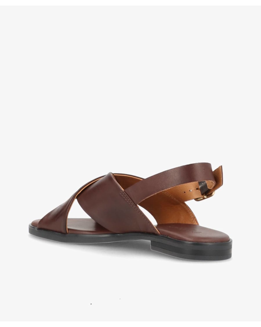 LEATHER EBONY DAME SANDALER