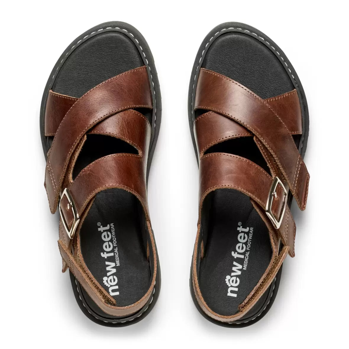 261-13 134 BROWN DAME SANDALER