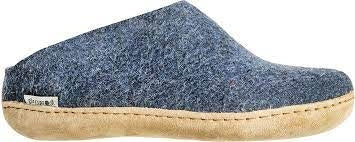 SLIP ON DENIM LEATHER
