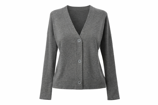 BOXCARDIGAN W. V-NECK