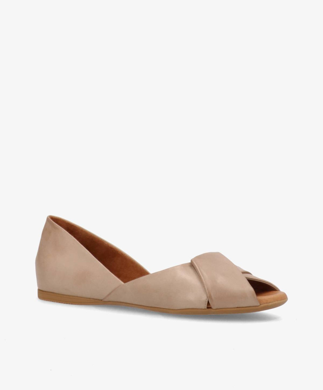 VIVA TAUPE LEATHER DAME PUMPS