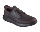 Skechers-MENS GARZA-GERVIN SLIP-INS-CHOCOLATE